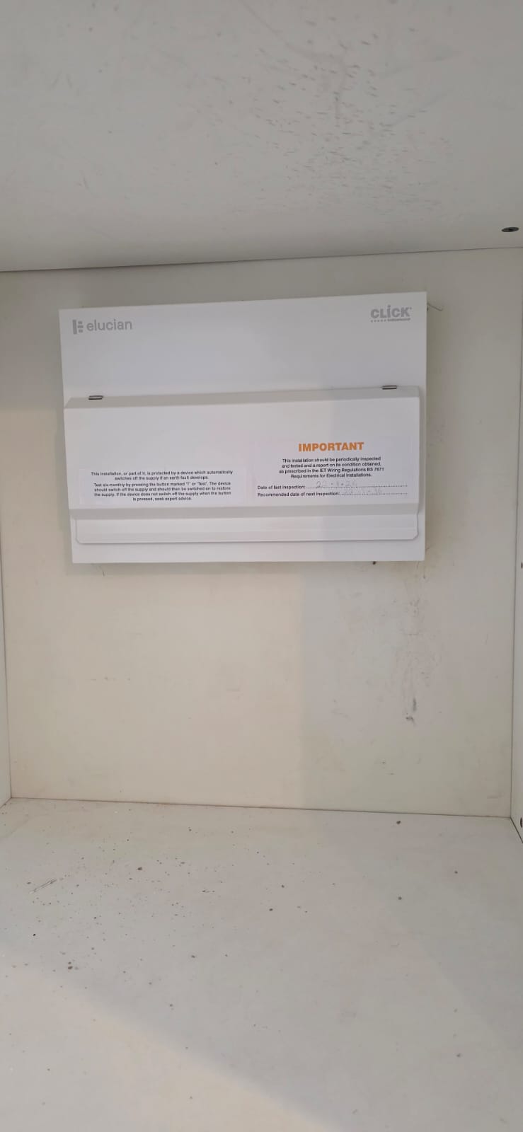 New consumer unit installed and labelled in a Cardiff property