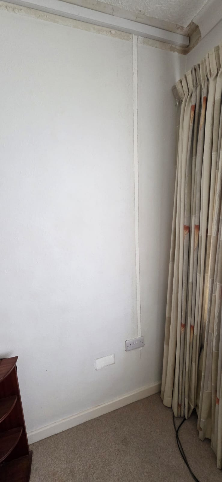 Bedroom socket installation during partial rewire